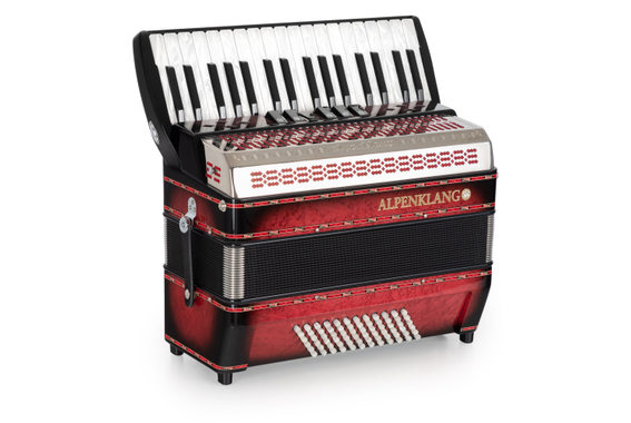Alpenklang Pro accordeon III 72 M shadow red image 8