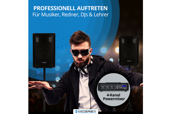 McGrey BP-210 Bandpack PA-Anlage 100 Watt  - Retoure (Zustand: gut) image 8
