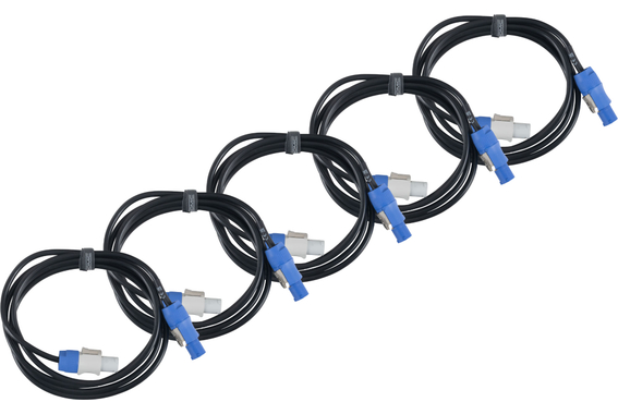 Pronomic Power Twist 2.5 Stromkabel 2,5m 5x Set image 8