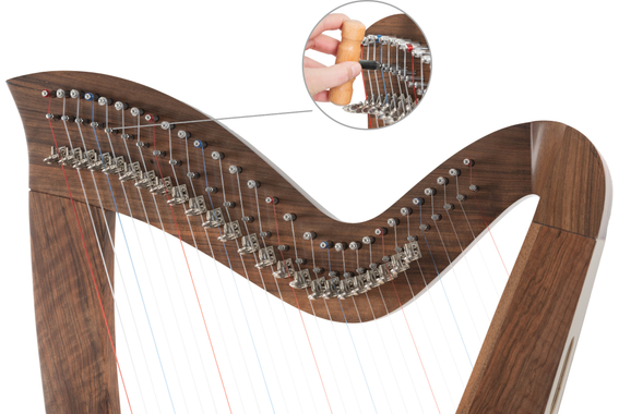 Classic Cantabile H-29 WN Keltische Harfe 29 Saiten  - Retoure (Zustand: sehr gut) image 8