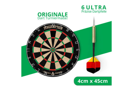 Stagecaptain DBS-1715 BullsEye Pro Dartschaal + Standaard en Tas Set Zwart image 8