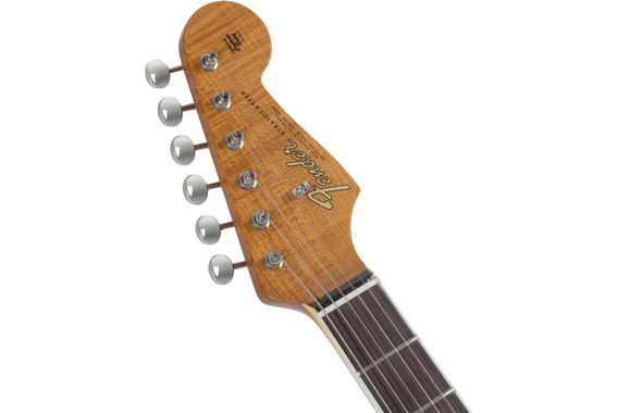 Fender Limited Edition Roasted '65 Strat DLX Closet Classic Aged Candy Apple Red image 8