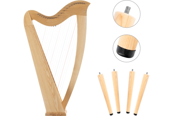 Classic Cantabile H-22LG AW Keltische Harp 22 Snaren image 8