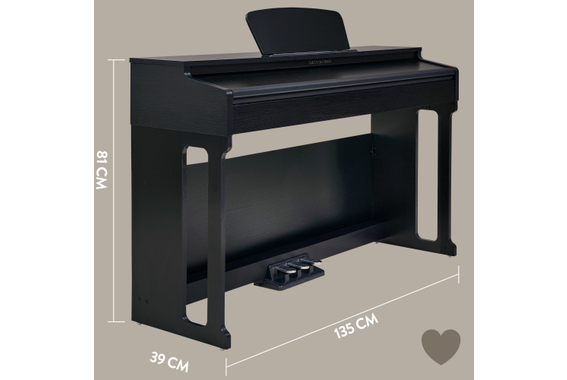 Classic Cantabile DP-220 SM E-Piano Schwarz matt  - Retoure (Zustand: sehr gut) image 8