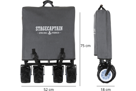 Stagecaptain Bollycart-907D GY Carretto Pieghevole con Tetto image 8