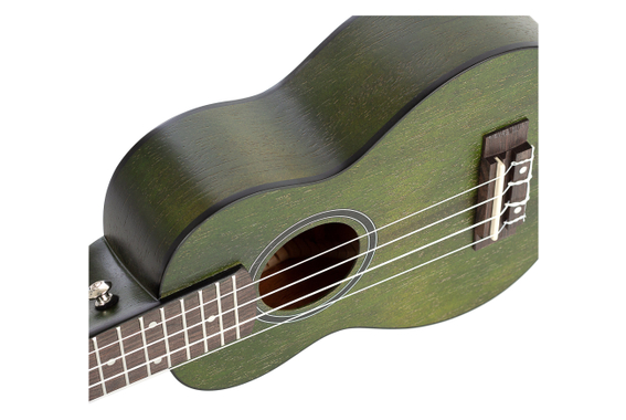 Set Ukulele Sopran Cascha Premium Mahogany Verde image 8