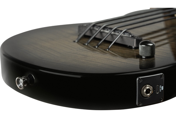 Ortega NEO-BS-TGB Neo Series Ukulele Bass Transparent Grey Burst image 8