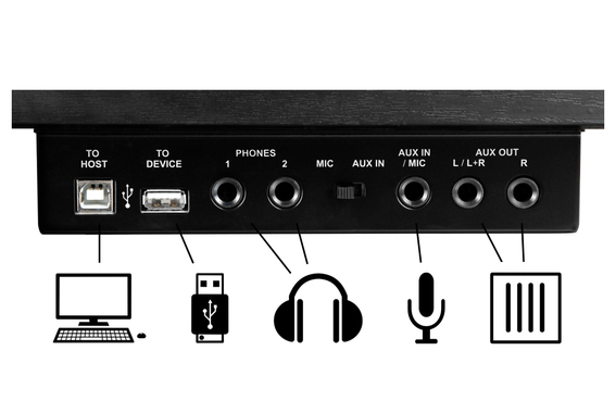Classic Cantabile UP-1 OM Upright E-Piano Okoume Deluxe Set image 8