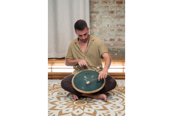 Meinl Sonic Energy OSTD3DGE Tongue Drum 16" F-Dur Dunkelgrün   - Retoure (Zustand: sehr gut) image 8