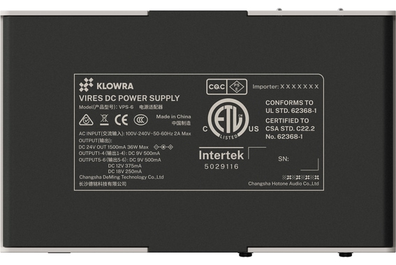 Klowra Vires Effects Pedal Power Supply image 8