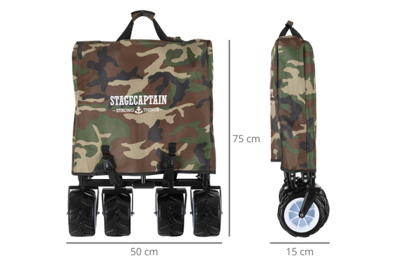 Stagecaptain BW-907 CA Bollycart Bollerwagen ohne Dach Camouflage  - Retoure (Zustand: sehr gut) image 8
