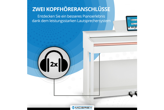 McGrey DP-19 WM E-Piano Weiß matt image 8