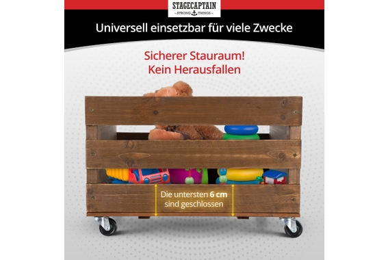 Stagecaptain SPKB-100 BN Schallplattenkiste "Emil" aus Bambus Braun  - Retoure (Zustand: sehr gut) image 8