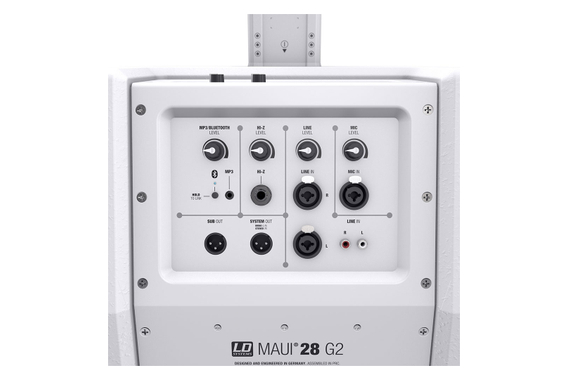 LD Systems Maui 28 G2 W Aktivanlage weiß  - 1A Showroom Modell (Zustand: wie neu, in OVP) image 8
