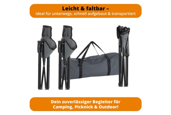 Stagecaptain CS-4547 GY Campingtisch-Set klein Grau image 8