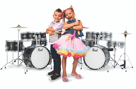 Pearl RSJ465C/C31 Roadshow JR Drumkit Jet Black image 8