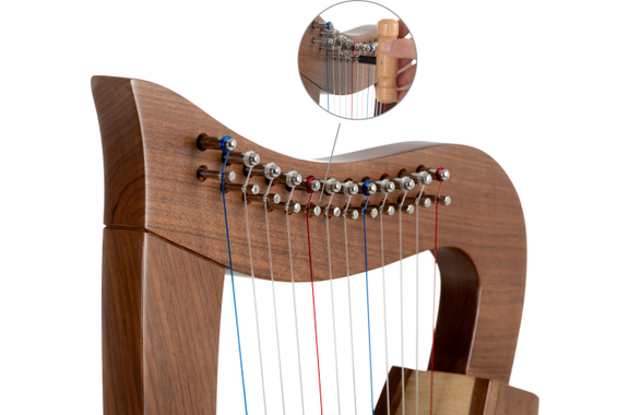 Classic Cantabile H-12 WN Keltische Harfe 12 Saiten image 8