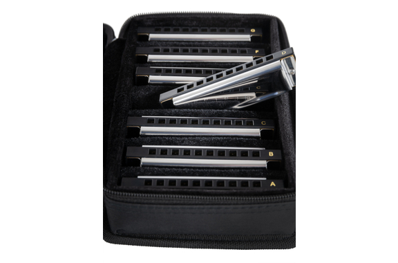 Classic Cantabile AHBS-7 Alabama Blues Harmonica 7er Set  - Retoure (Zustand: sehr gut) image 8