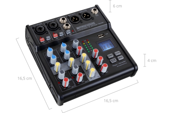 Pronomic B-403 Mini Mixer with Bluetooth and USB Recording image 8