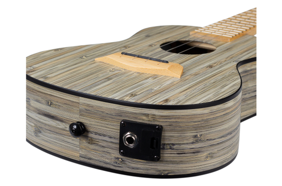Cascha 2315E Bamboo Sopran Ukulele Graphit Set image 8