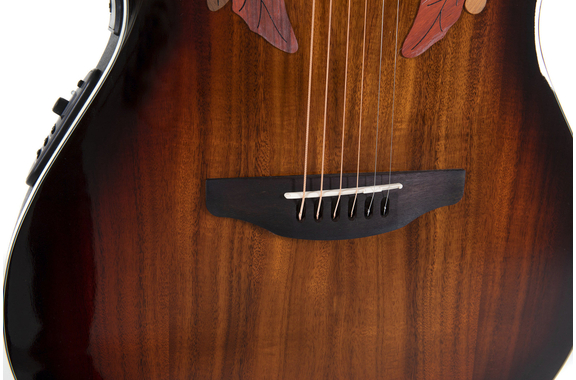 Ovation Celebrity Elite Plus CE48P Super Shallow Koa Burst image 8