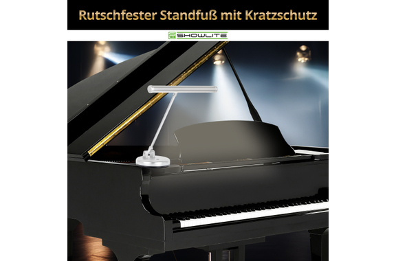 Showlite KW LED Pianoleuchte Silber matt  - Retoure (Zustand: sehr gut) image 8