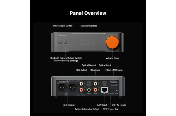 Fosi Audio S3 HiFi XLR Audio Streamer Met Afstandsbediening image 8