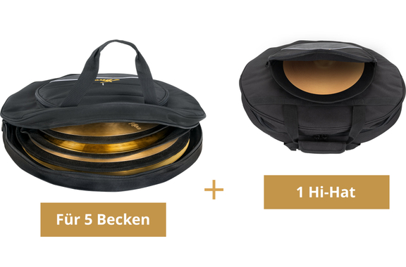 Meinl Pure Alloy Custom Extra Thin Hammered Expanded Set + Beckentasche image 8