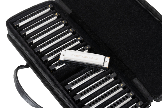 Classic Cantabile AHBS-12 Alabama Blues Harmonica 12er Set image 8