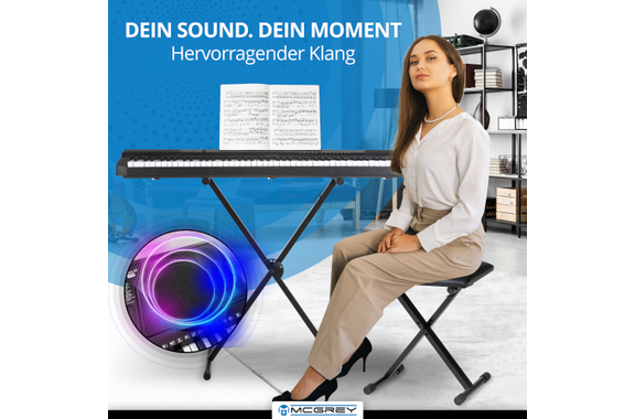 McGrey LK-6150 61 Tasten Leuchttasten-Keyboard Set image 8