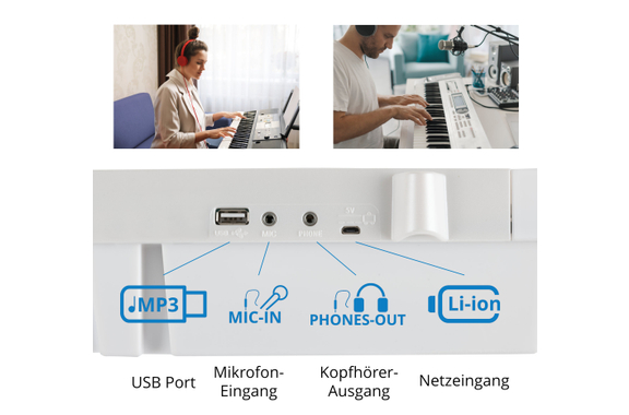 McGrey 6170 Akku-Keyboard Weiß  - Retoure (Zustand: sehr gut) image 8