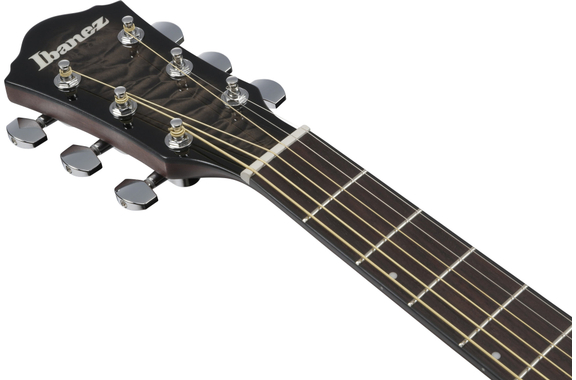 Ibanez AEWC16QA-TKH Westerngitarre Transparent Black Sunburst Gloss image 8