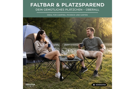 Stagecaptain CS-4547 GY Ensemble Table De Camping Gris image 8