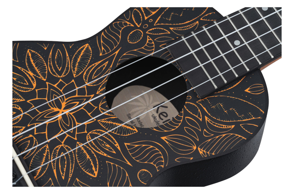 Ortega K2SS-OKC Keiki Superscale Ukulele Pack Orange Kaleidoscope image 8