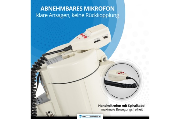 McGrey MP-2000HRS MkII Megaphon  - Retoure (Zustand: sehr gut) image 8