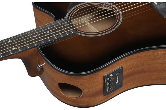 Ibanez AAD51CE-DVS Western Guitar Dark Violin Sunburst image 8