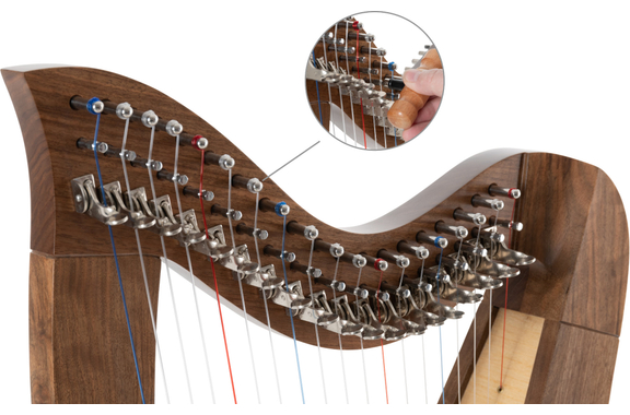 Classic Cantabile H-19 WN Keltische Harfe 19 Saiten  - Retoure (Zustand: gut) image 8
