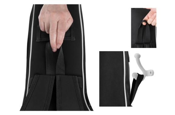 Rocktile Klassieke Gitaarhoes Deluxe - Gewatteerd met Rugzakriemen Zwart image 8