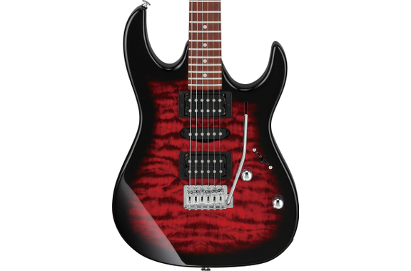 Ibanez GRX70QA-TRB Transparent Red Burst Starter Set image 8