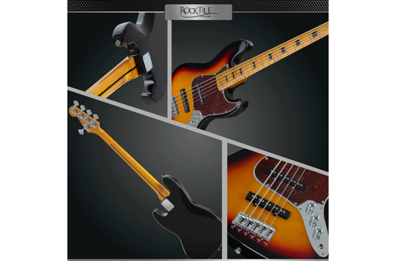 Rocktile Pro JBS50-SB E-Bass Sunburst image 8