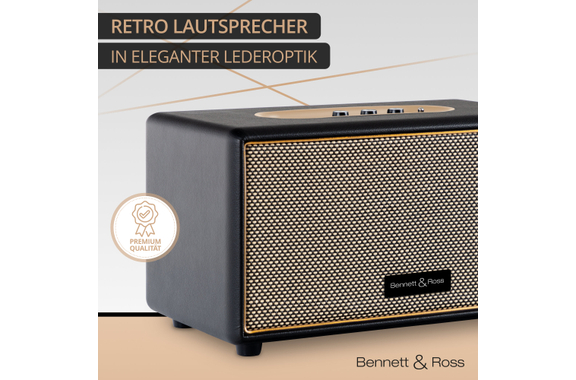 Bennett & Ross BB-860BK Blackmore Bluetooth Lautsprecher Schwarz  - Retoure (Zustand: sehr gut) image 8