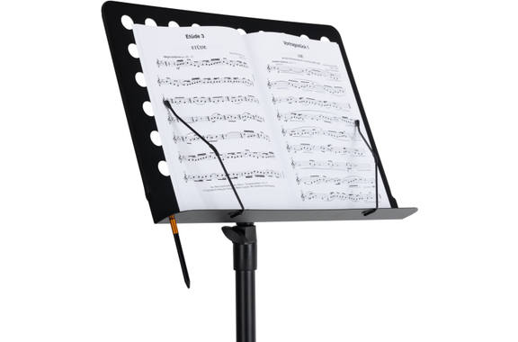 Pronomic OS-01P Orchesterpult Lochblech mit Notenklemmen 3x Set image 8