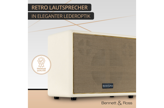 Bennett & Ross BB-880CW Blackmore Giant Enceinte Bluetooth Crème Blanche image 8