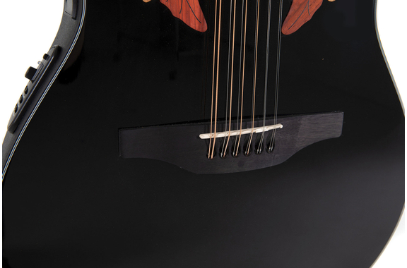 Ovation Celebrity Elite CE4412 Mid Cutaway 12-String Black image 8
