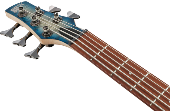 Ibanez SR405EQM-SCB Electric Bass Stained Cosmic Blue Starburst image 8