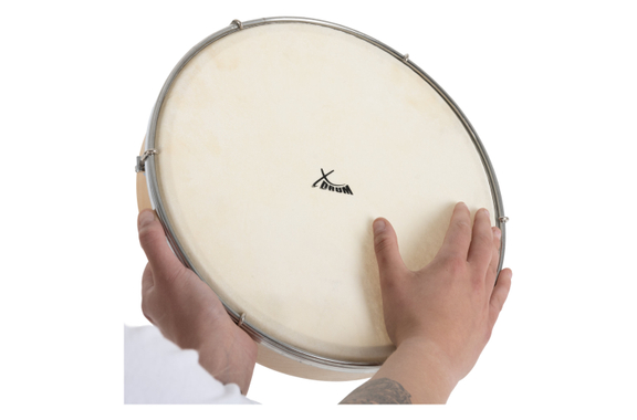 XDrum HTM-12S 12" Handtrommel met Natuurlijke Vellen image 8