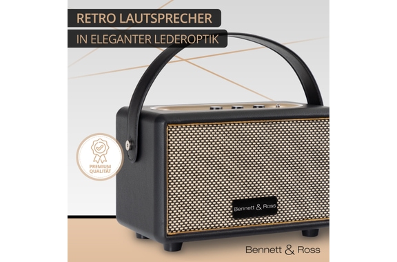 Bennett & Ross BB-820BK Blackmore Junior Altavoz Bluetooth Recargable Negro image 8