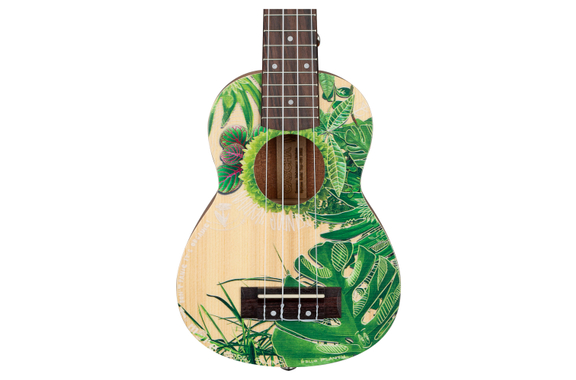 Cascha Art Series Sopraan Ukulele Leafy image 8