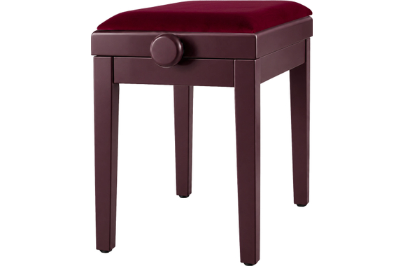 Banc De Piano Classic Cantabile Modèle A Acajou Velours Rouge image 8
