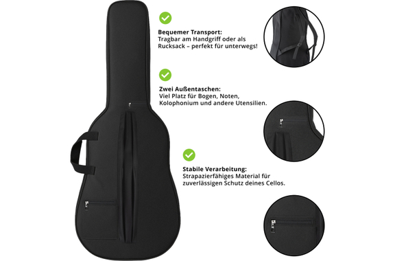 Classic Cantabile CP-100 1/2 Cello Set image 8